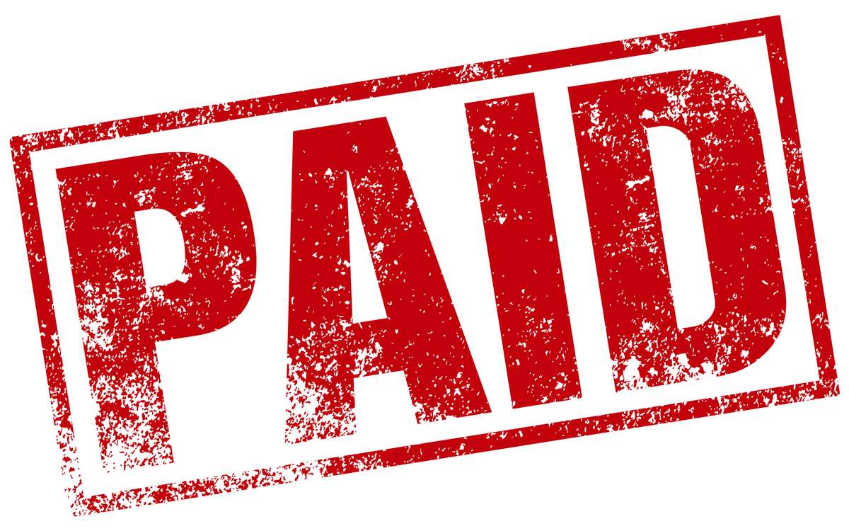 Paid stamp