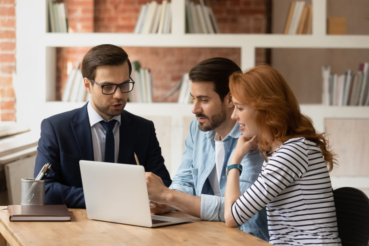 Property manager helping couple create an LLC for their rental property