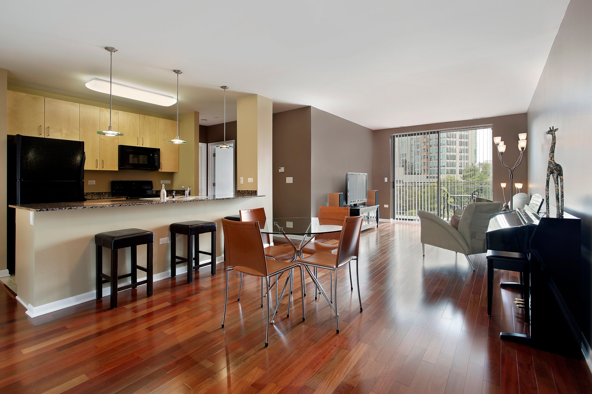 Condo with open floor plan